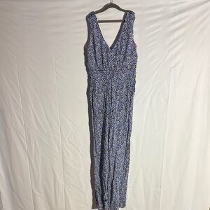 Mi ami Blue Floral Jumpsuit